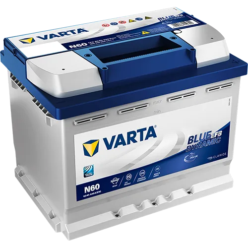 Varta Blue Dynamic N60 EFB akü, ürün fotoğrafı